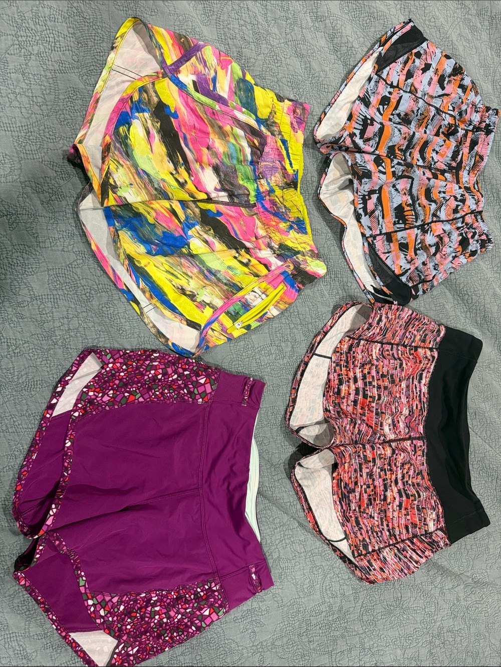 lululemon athletica Women's Multicolor & Purple Athletic Shorts Lot